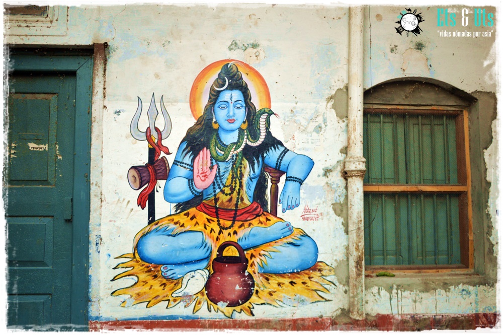 Dibujo de Shiva, Varanasi, India